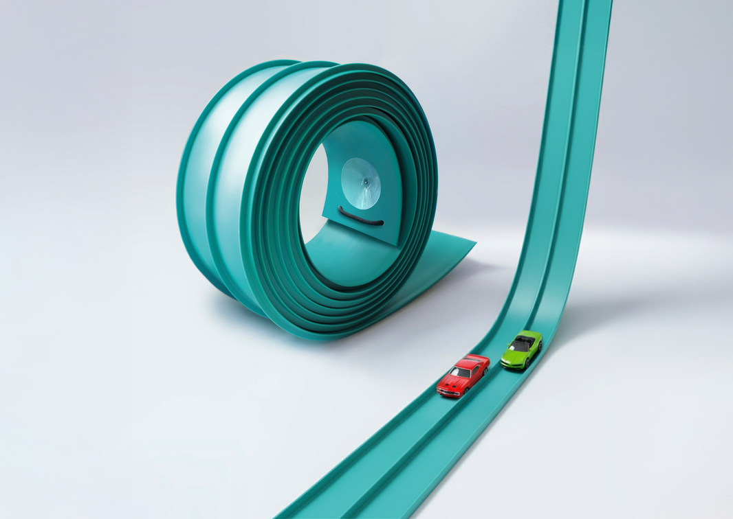 Circuit Voiture EnfantMARSEE - Piste Circulaire Tunnel - Jouet éducatif Pour Garçons Et Filles - Jeux - Jouets